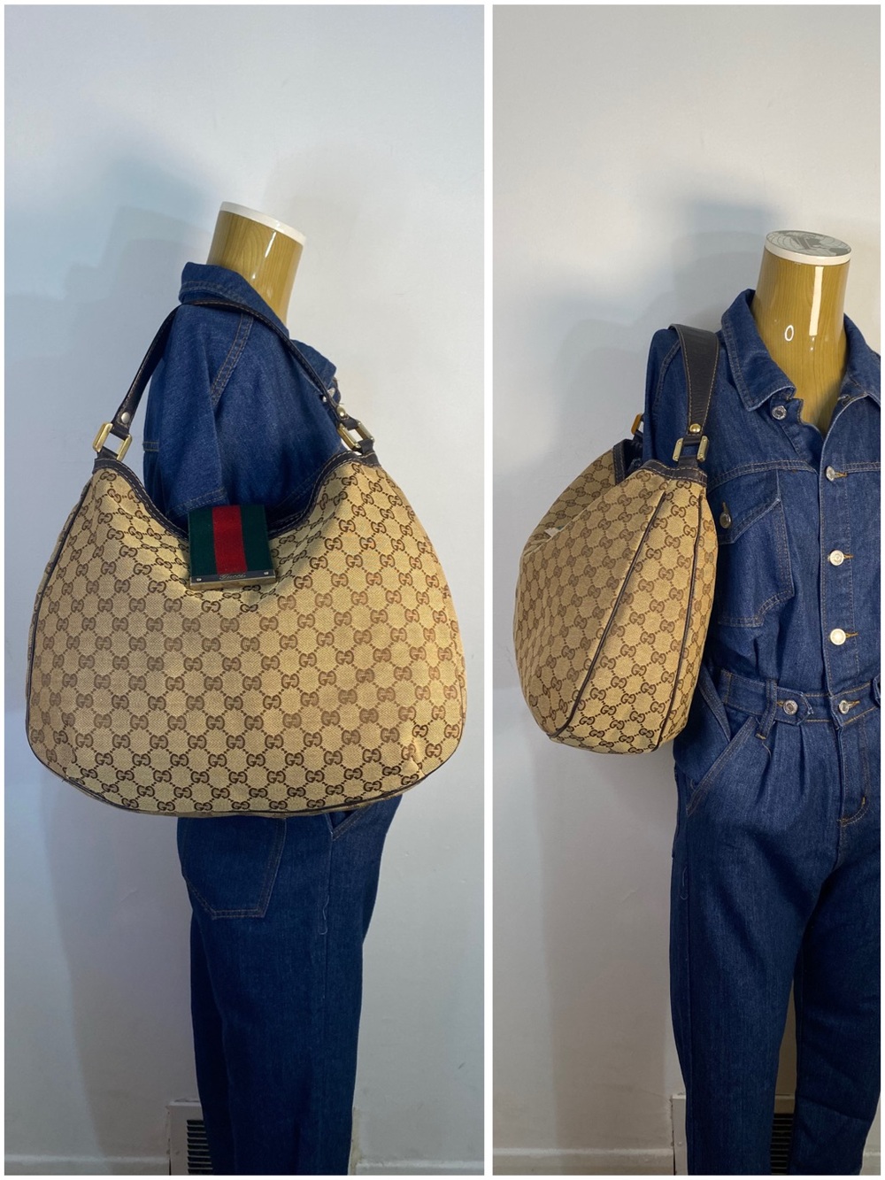 ✨️GUCCI GG Canvas New Ladies Hobo Bag